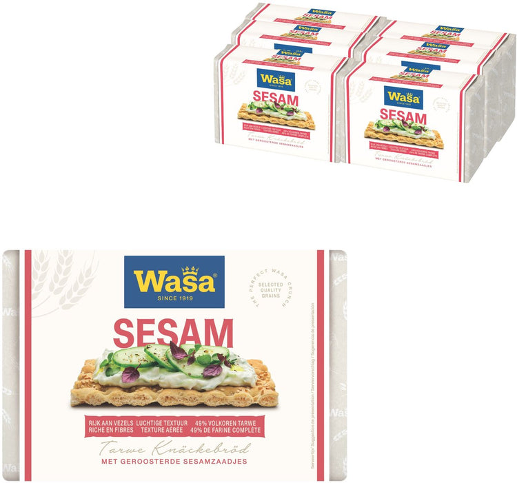 Pain croustillant au sésame Wasa - 6 x 250g