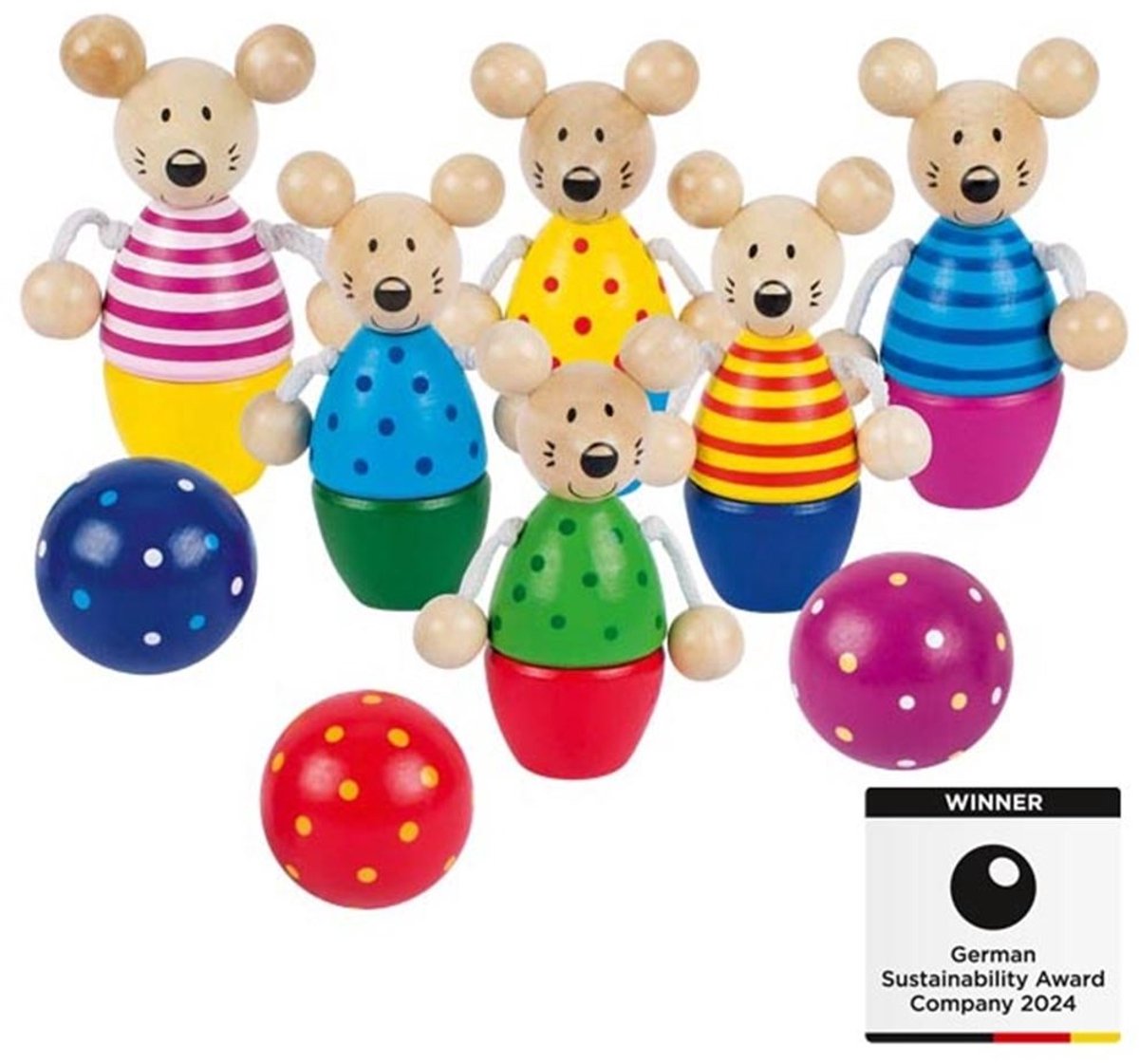 Goki Wooden Cone Game, 9dlg.