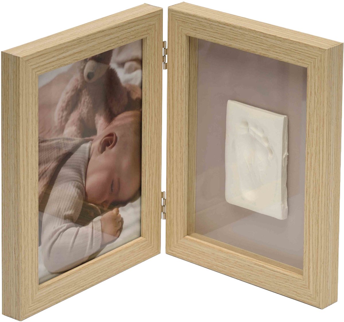 Cadre de rangement double en bois Happy Hands - impression 2D