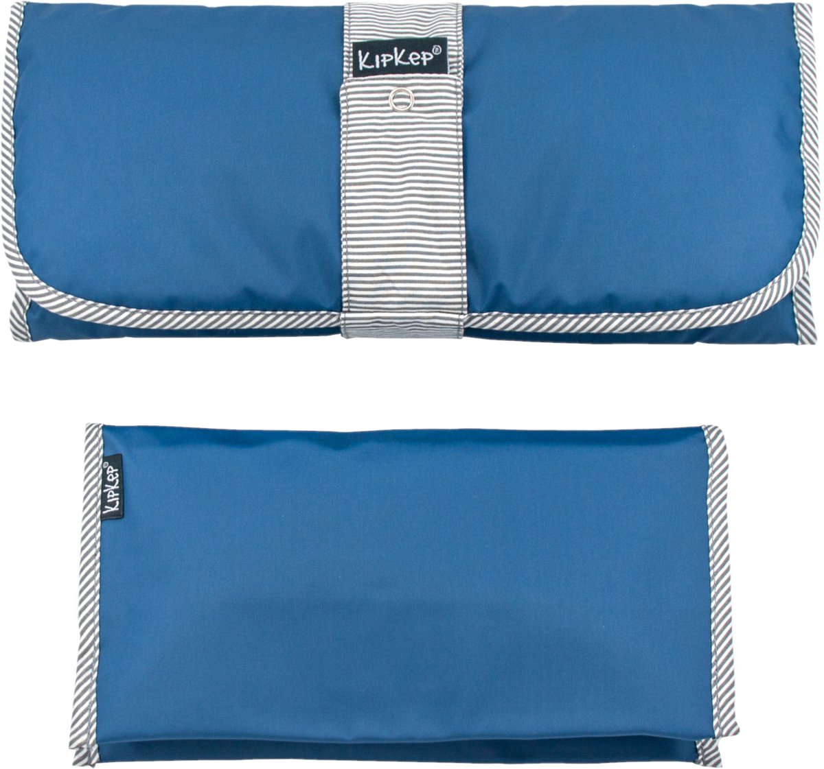Ensemble à langer Kipkep - bleu denim - ensemble à langer - matelas à langer et étui à couches - bleu - lavable - matériaux recyclés