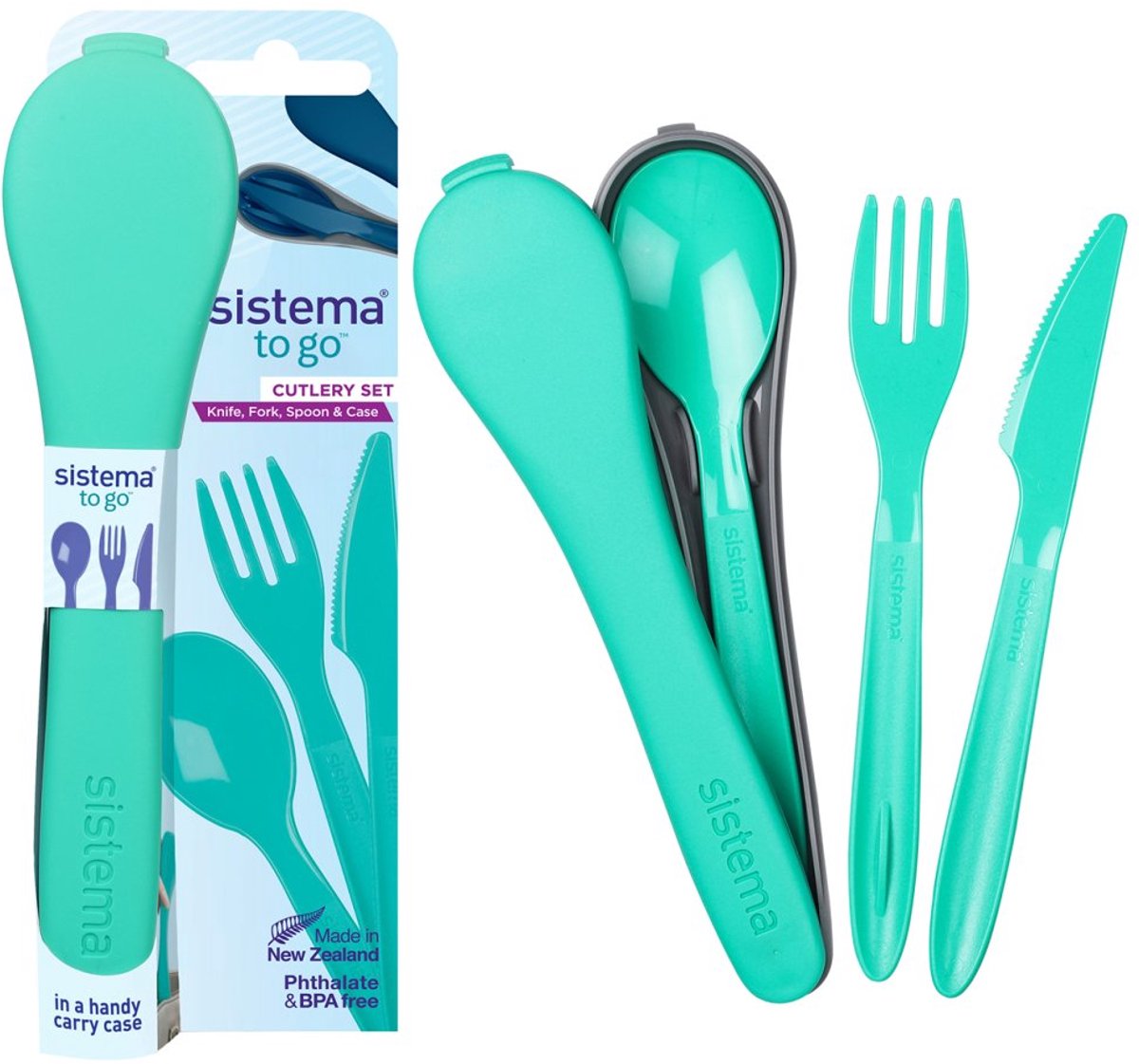 Service de couverts Sistema to go avec couteau, fourchette et cuillère