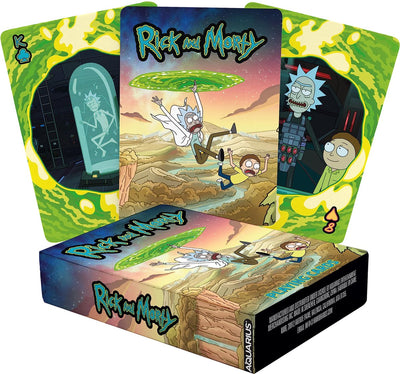 Cartes à jouer Aquarius Rick et Morty - sous licence officielle