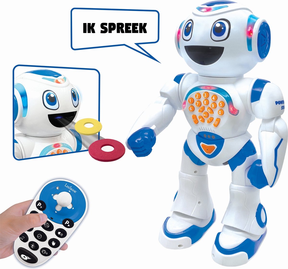 Robot interactif Lexibook powerman® star pour apprendre et jouer avec commande gestuelle incl. télécommande (néerlandais)