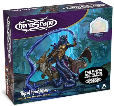 Asmodee heroscape jeu de société bataille pour les miniatures de la boîte de combat Wellspring.