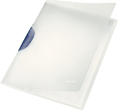 Leitz pince dossier adhésif colorclip magic, din a4, pp, clip gris foncé