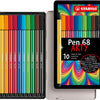 Stabilo Pen 68 en boîte en métal, 10kl.