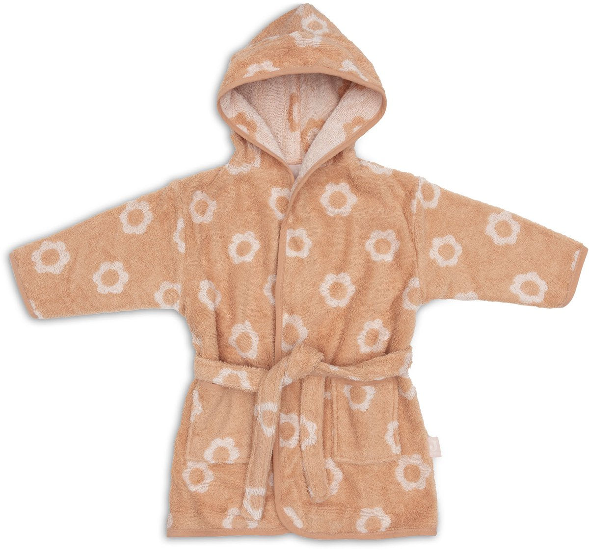 Peignoir Jollein - 100% éponge - 1-2 ans - jacquard - fleur