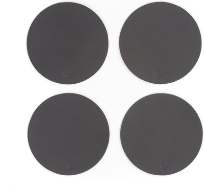Vacavaliente - dessous de verre - lot de 4 pièces - gris - 10cm