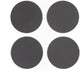 Vacavaliente - dessous de verre - lot de 4 pièces - gris - 10cm