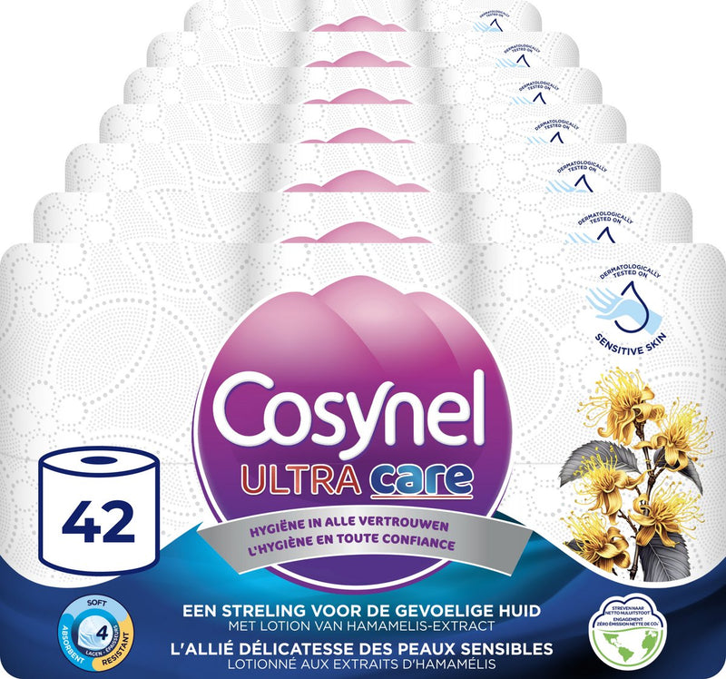 Papier toilette Cosynel ultra care - 42 rouleaux - papier toilette (4 couches) - pack économique
