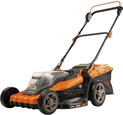 Tondeuse à gazon sans fil Powerplus dual power powdpg75610 - Tondeuse à gazon 40 v, ø 420 mm, sans batterie ni chargeur, avec bac de ramassage et éjection arrière