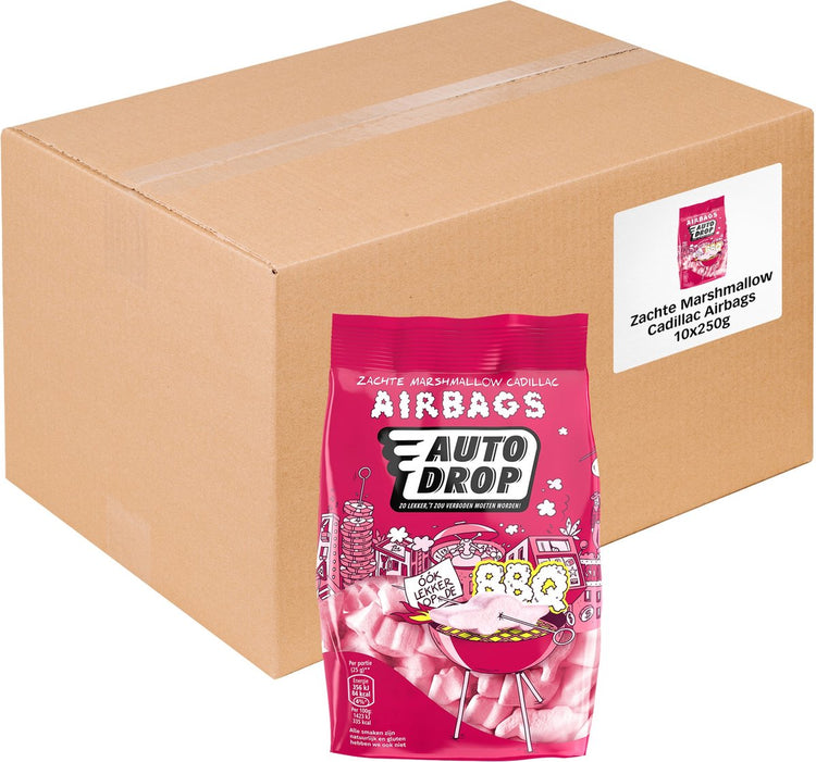 Autodrop - bonbons - airbags Cadillac à la guimauve douce - 10 sacs - 250 grammes