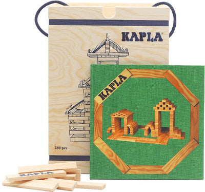 Kapla - vierge - jouets de construction - livre d'exemples vert - 280 planches