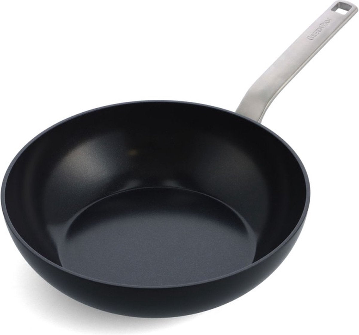 Poêle wok écologique Greenpan évolution - ø28cm - revêtement antiadhésif en céramique - sans pfas