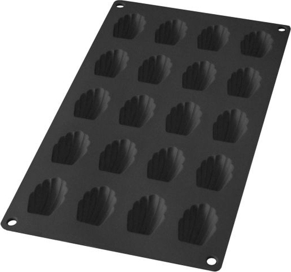 Lékué moule à 20 madeleines - silicone - noir