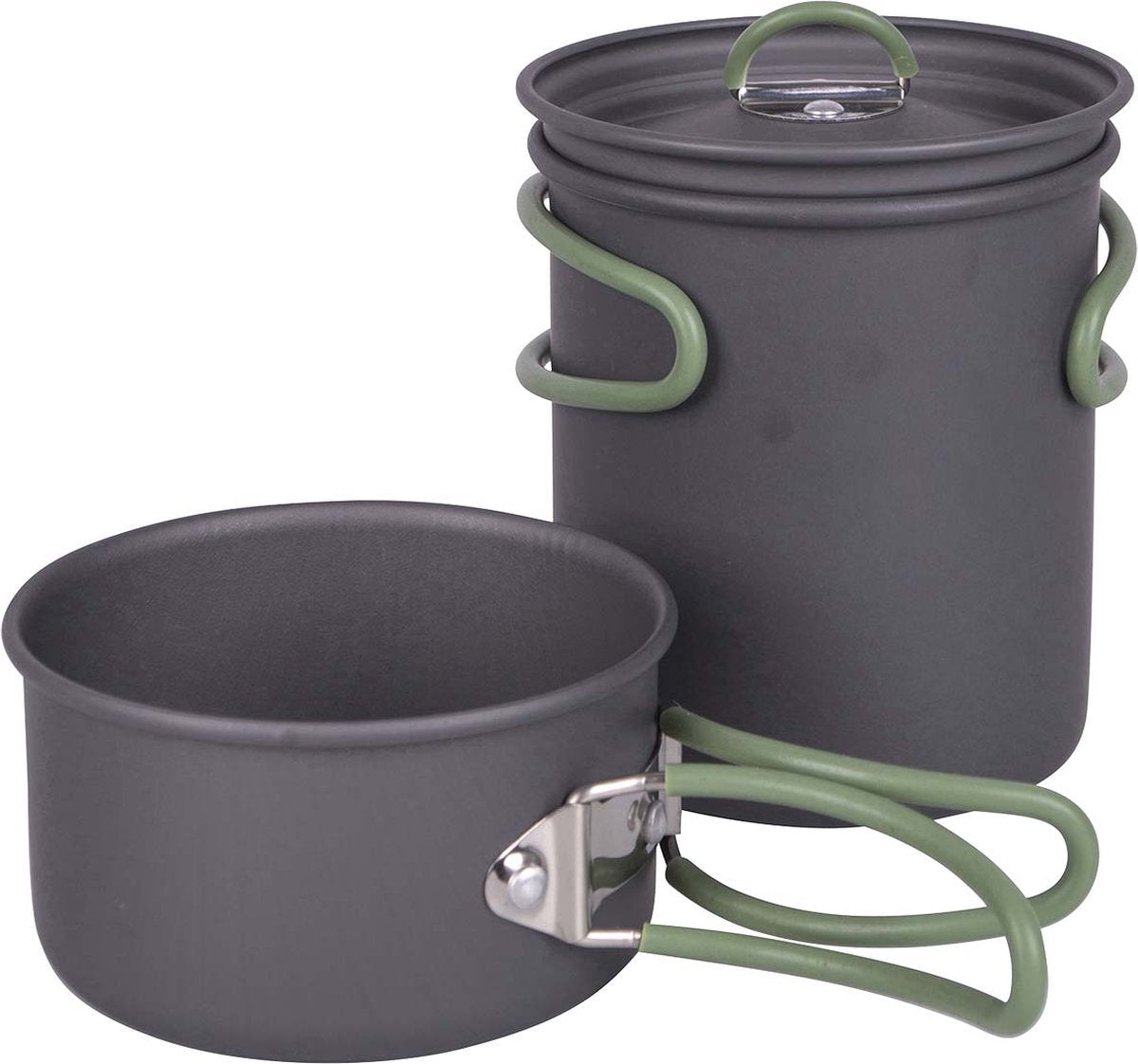 Bo-camp - set de poêles - explorer - 2 pièces - anodisé dur - aluminium