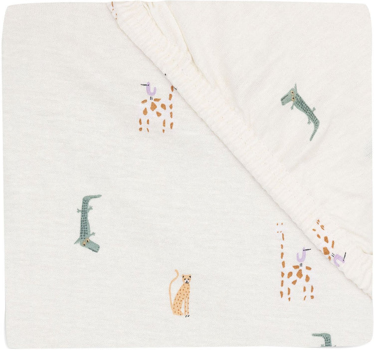 Drap-housse Jollein jungle jambo - 40 50 x 80 90 cm - jersey