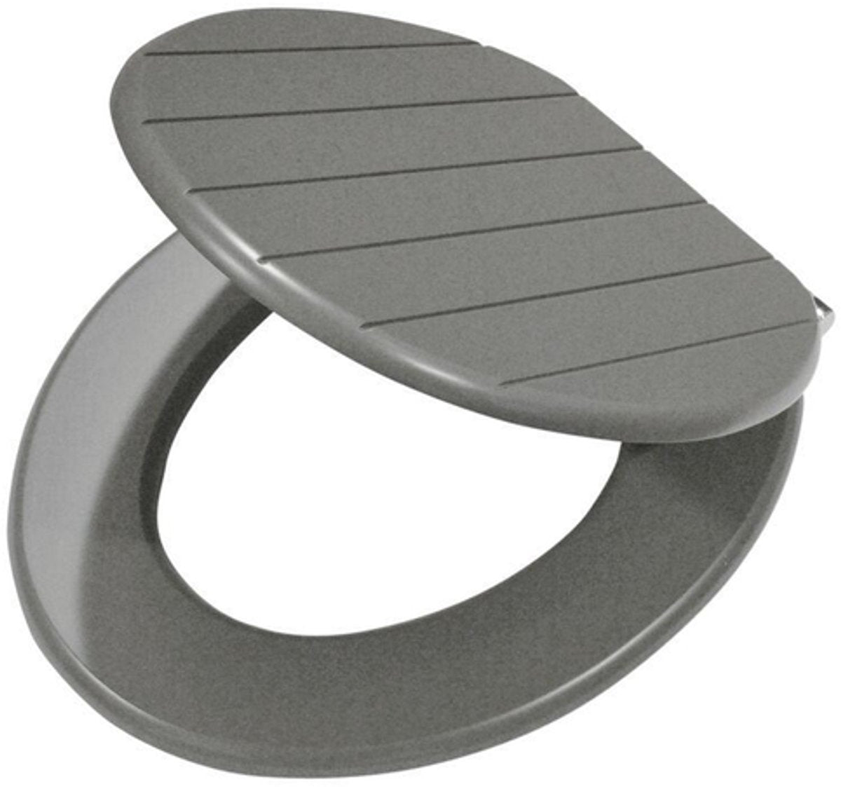 Tiger baya - siège de toilette - siège de toilette avec couvercle - fermeture amortie - mdf - gris