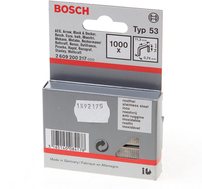 Bosch - pas avec fil fin type 53 11,4 x 0,74 x 14 mm