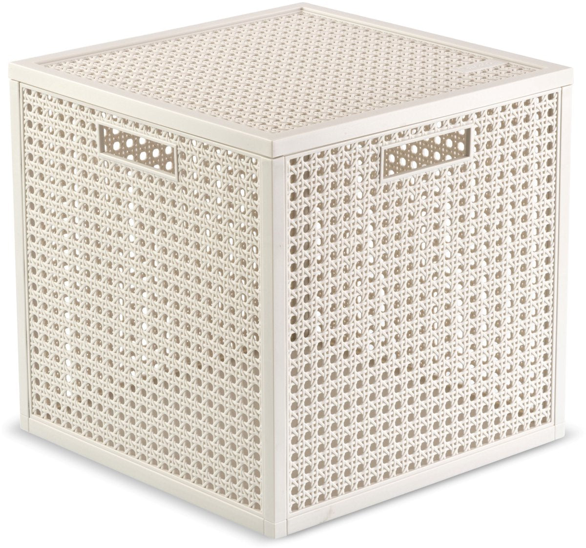Curver kaya panier de rangement cube - 19l - 28x28x28 cm - blanc