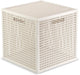 Curver kaya panier de rangement cube - 19l - 28x28x28 cm - blanc