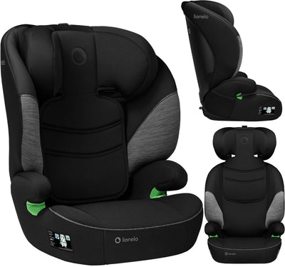 Lionelo Lars - siège auto i-size 100-150 cm - face à la route (fwf) - fixation avec ceinture de sécurité auto - appui-tête avec mousse à mémoire de forme - 10 positions en hauteur - assise large avec mousse EPE - dossier amovible - housse lavable