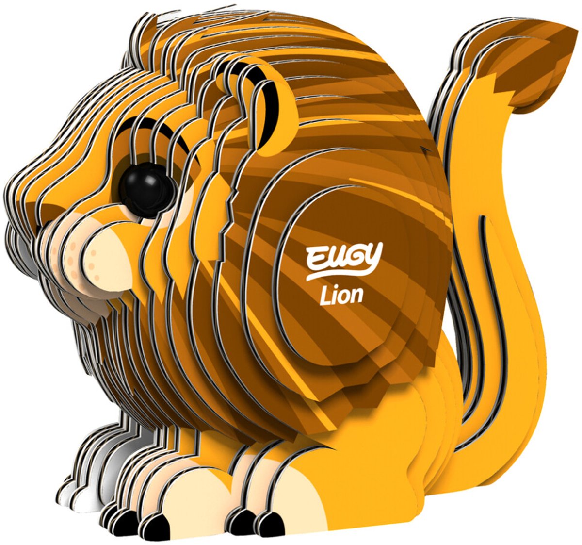 Puzzle 3D Eugy - lion - animaux sauvages - durable - collectionnez-les tous - 6 ans