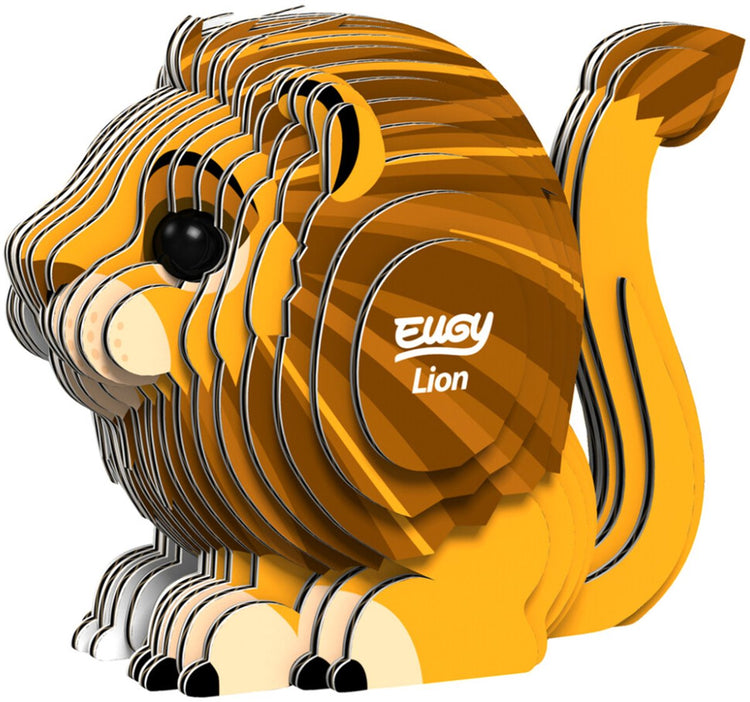 Puzzle 3D Eugy - lion - animaux sauvages - durable - collectionnez-les tous - 6 ans