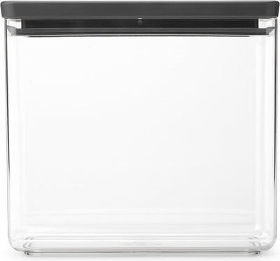 Boîte de conservation Brabantia savoureux+ - empilable - 3,5 l - gris foncé