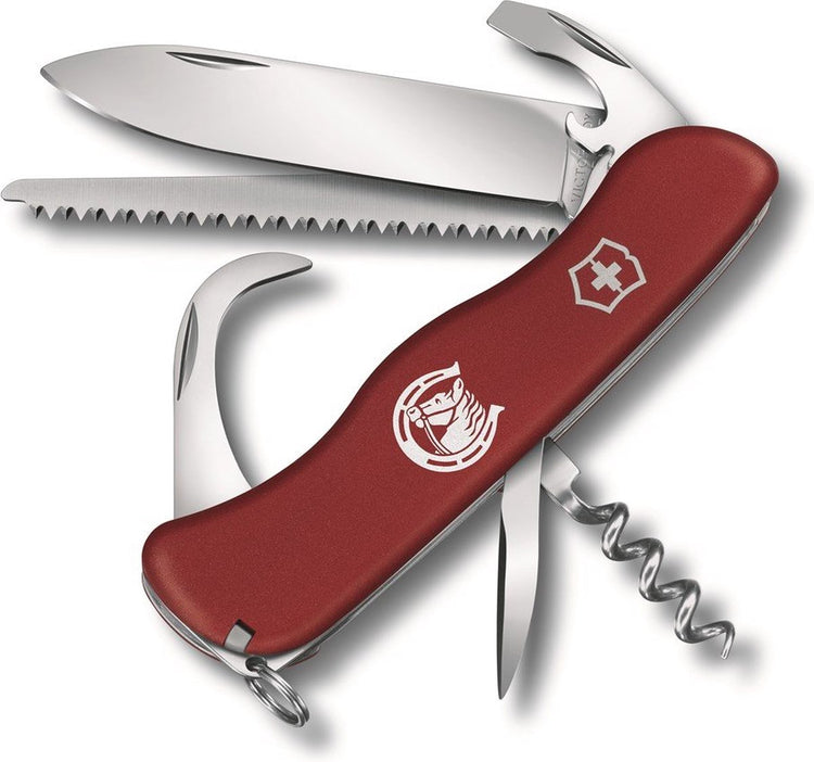 Couteau suisse rouge équestre Victorinox - 12 fonctions - rouge