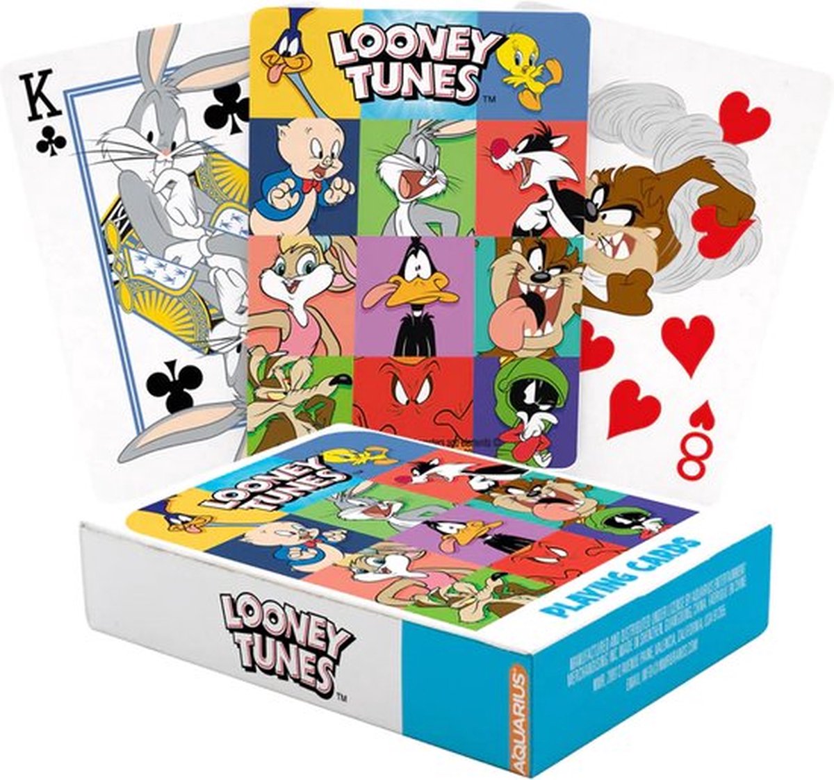 Looney tunes - prendre le relais - jouer aux cartes