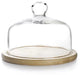 Plateau en verre Ibili 18 cm avec socle en bois transparent