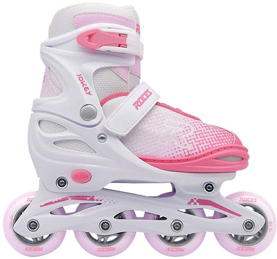Roces jokey x girl rollers blanc rose 26-29