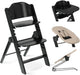 Chaise haute de luxe Deryan Odin avec transat - nougat noir
