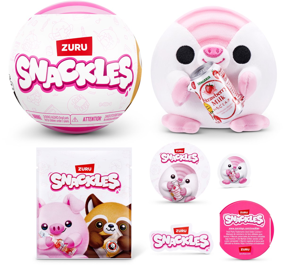 Peluche Snackles sans licence série 1 de 13 cm de zuru