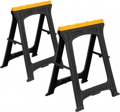 Ensemble de tréteaux pliables Vorel 2 pièces - 75kg max par tréteau - 52x78cm