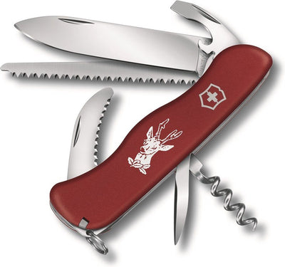 Couteau suisse Victorinox hunter rouge - 12 fonctions - rouge