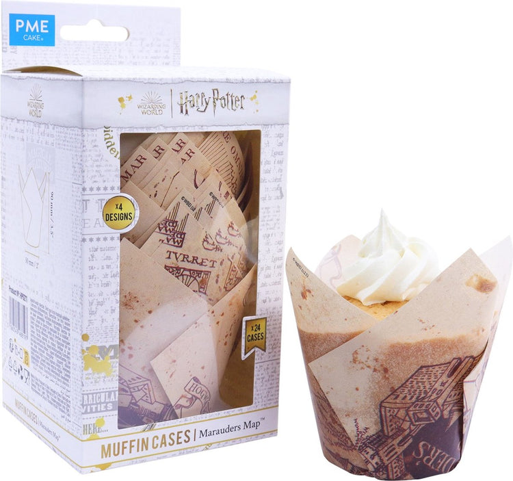 Caissettes à muffins en forme de tulipe Pme - carte des maraudeurs de Harry Potter