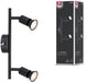 Projecteur Paulmann carolina gu10 230v max. 2x10w dimmable noir mat
