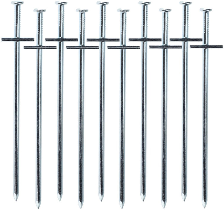 Piquets de tente Redcliffs - piquets de roche - 20x - argent - métal - 23 cm - pour surfaces dures - piquets à clous - camping