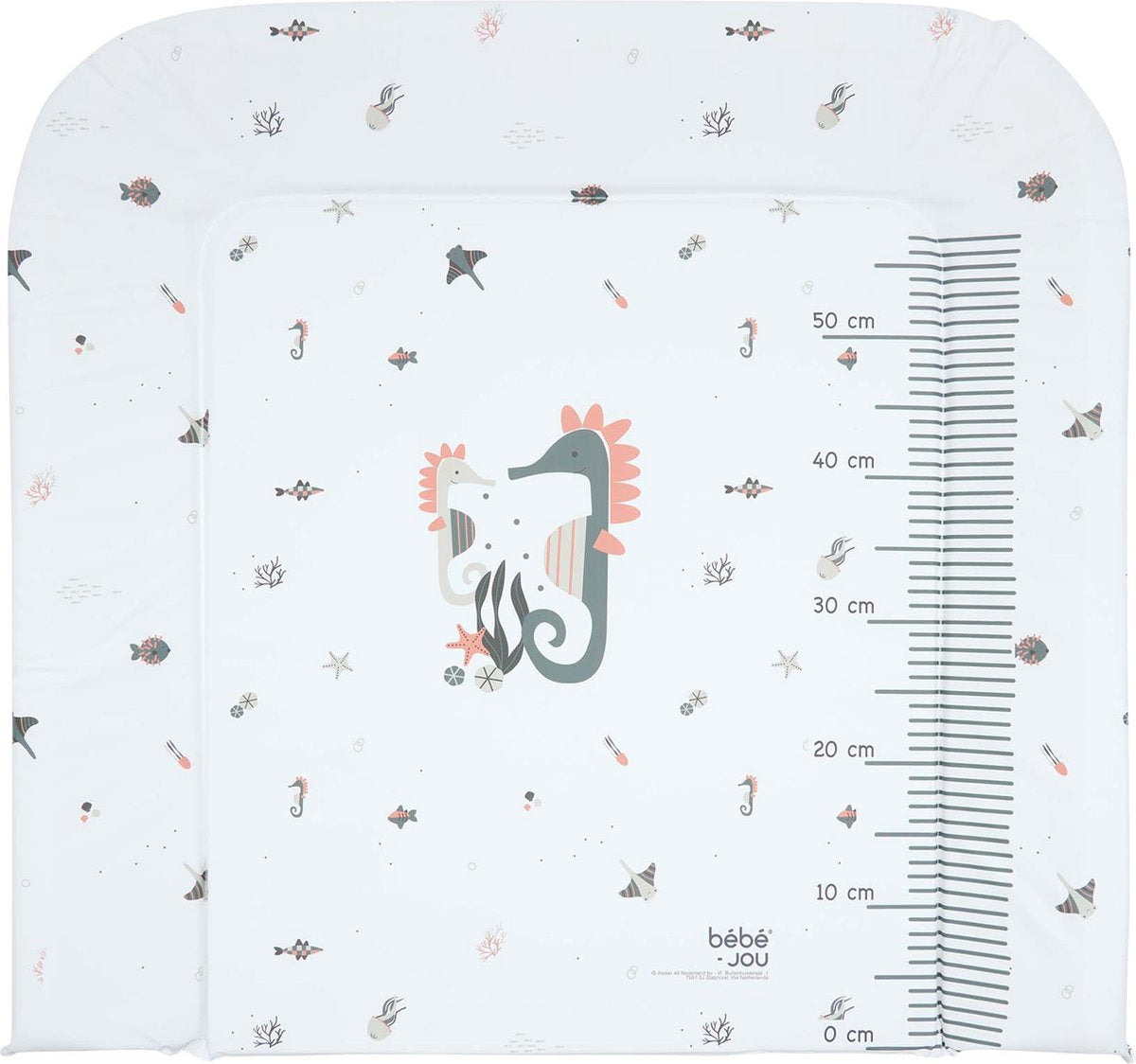 Matelas à langer Bébé-jou 72x 77 cm ambiance océan
