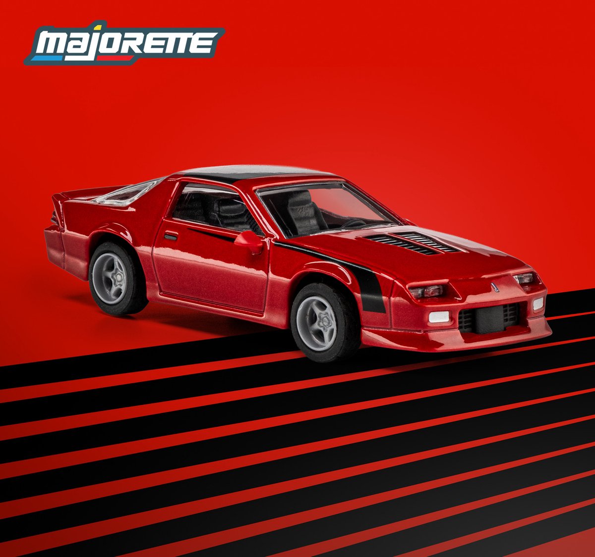 Majorette Chevrolet Camaro '85, rouge (collection)