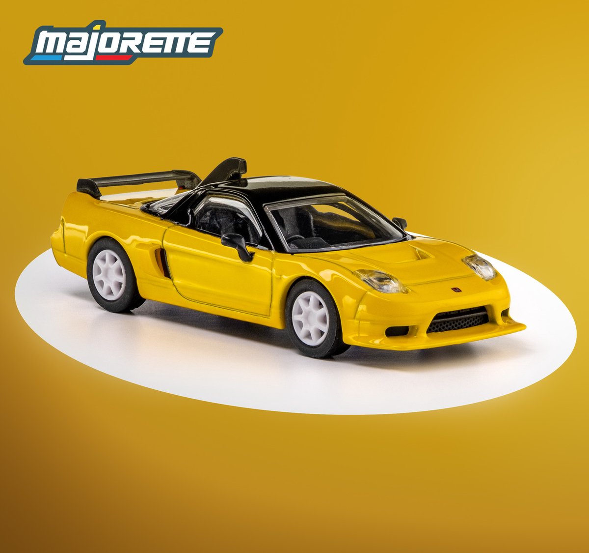 Majorette Honda NSX-R GT '95, jaune (collection)