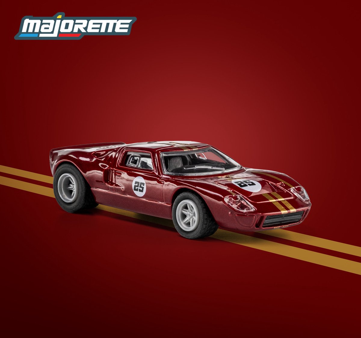 Majorette ford gt40 mk1 '65, rouge (collection)