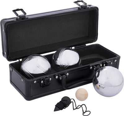 Engelhart Jeu de Boules 3 balles en valise en aluminium noir