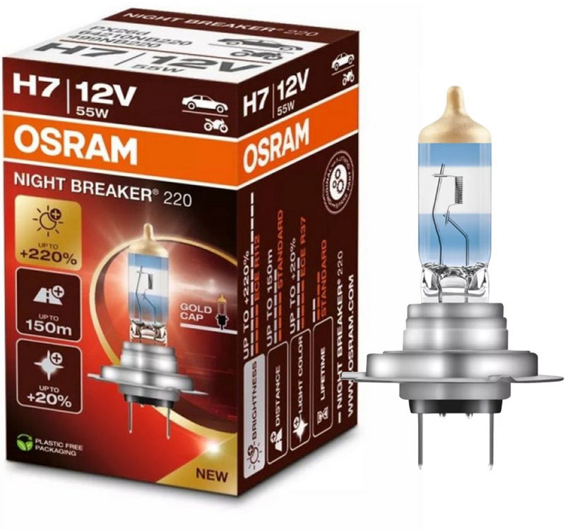 Osram Night Breaker Series - Lampe de voiture halogène - Lumière 220 % plus brillante - H7 - Longue portée