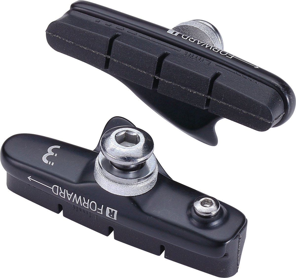 Bbb plaquettes de frein vélo arrêt route vélo - frein sur jante - compatible avec vélo de ville VTT - noir - bbs-02