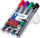 Staedtler marqueur permanent lumocolor pointe ronde - boîte 4 pcs