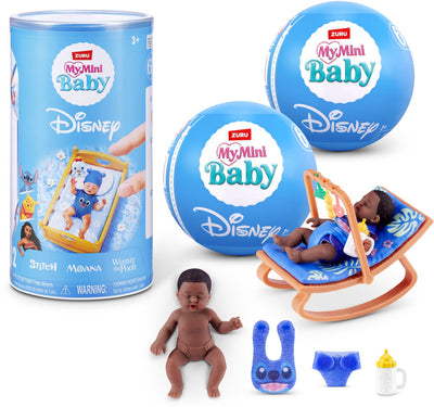 Mini zuru my baby disney série 1 - winnie l'ourson et stitch - pack de 2