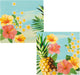 Boland - lot de 20 serviettes en papier paradis - tropical - hawaii - soirée à thème - garden party - anniversaire